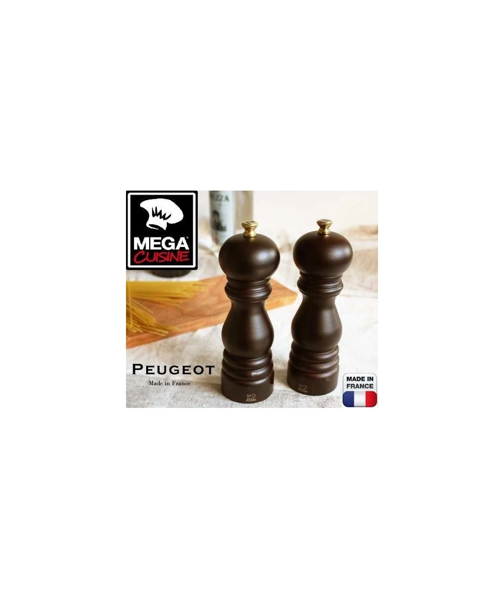 SET MOLINILLOS SAL Y PIMIENTA PEUGEOT 18CM CHOCOLATE 1 SET MOLINILLOS SAL Y PIMIENTA PEUGEOT 18CM CHOCOLATE