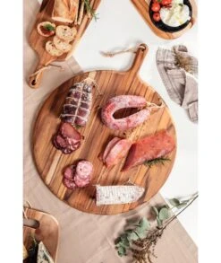 TABLA PIZZA MADERA DE TECA TRAMONTINA 13597/051 -Bazar Casa Sole tabla pizza madera de teca tramontina 13597051 2