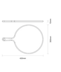 TABLA PIZZA MADERA DE TECA TRAMONTINA 13597/051 -Bazar Casa Sole tabla pizza madera de teca tramontina 13597051 5