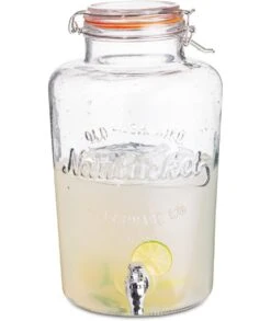 TARRO DISPENSADOR CON GRIFO 8 LITROS VIDRIO LA MEDITERRÁNEA 11 TARRO DISPENSADOR CON GRIFO 8 LITROS VIDRIO LA MEDITERRÁNEA -Bazar Casa Sole tarro dispensador con grifo 8 litros vidrio la mediterranea 3