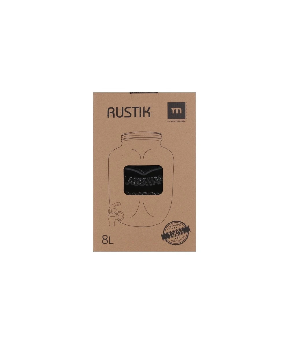 TARRO DISPENSADOR CON GRIFO 8 LITROS VIDRIO LA MEDITERRÁNEA 7 TARRO DISPENSADOR CON GRIFO 8 LITROS VIDRIO LA MEDITERRÁNEA - Imagen 7