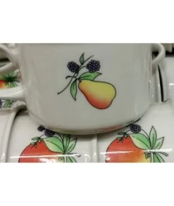 TAZA DESAYUNO CON PLATO FRUTAS PONTESA -Bazar Casa Sole taza desayuno con plato frutas pontesa 4