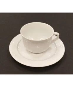 TAZA DESAYUNO CON PLATO SEVILLA BLANCO SANTA CLARA 78025