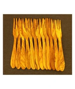 TENEDOR MESA 22 CM MADERA DE OLIVO