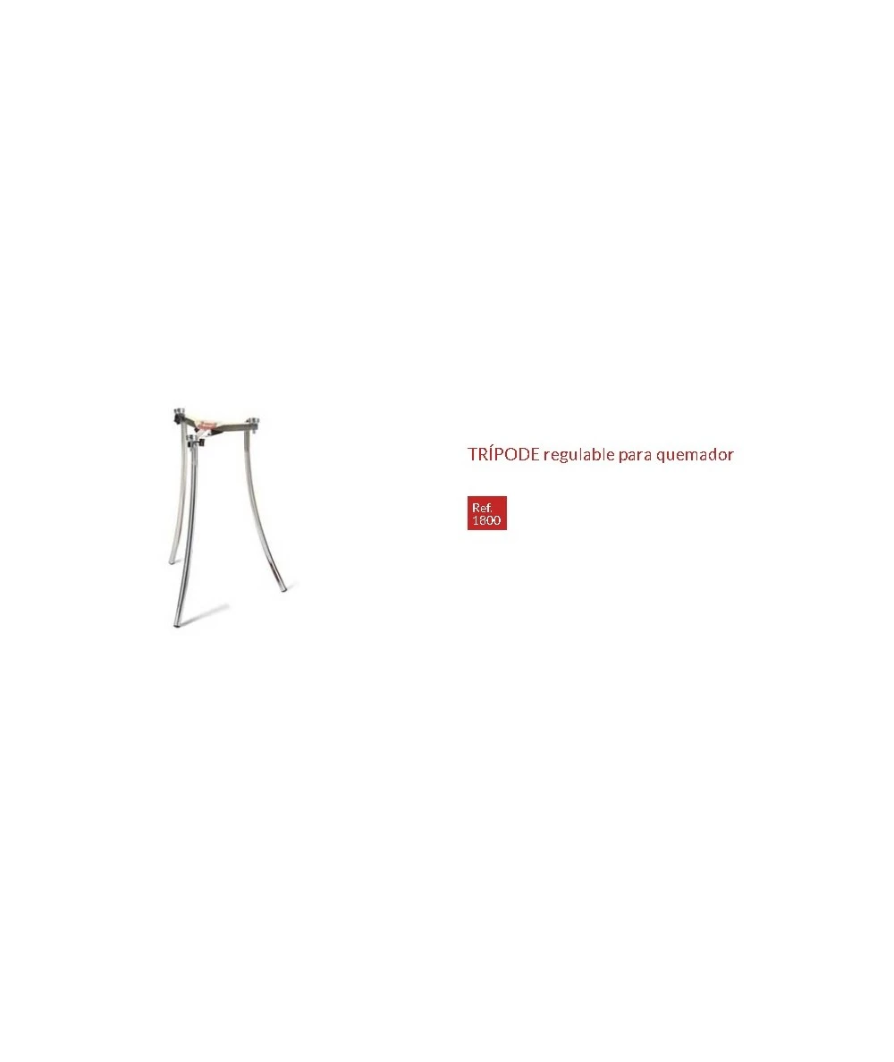 TRIPODE QUEMADOR PAELLERO 700MM VAELLO CAMPOS 1800 2 TRIPODE QUEMADOR PAELLERO 700MM VAELLO CAMPOS 1800 - Imagen 2