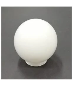 TULIPA CRISTAL BOLA BLANCA MATE 25CM CON GREIPA 2.1466.014