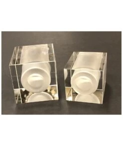 TULIPA DE CRISTAL CUADRADA 6X4,8CM G9 556/80 -Bazar Casa Sole tulipa de cristal cuadrada 6x48cm g9 55680 2