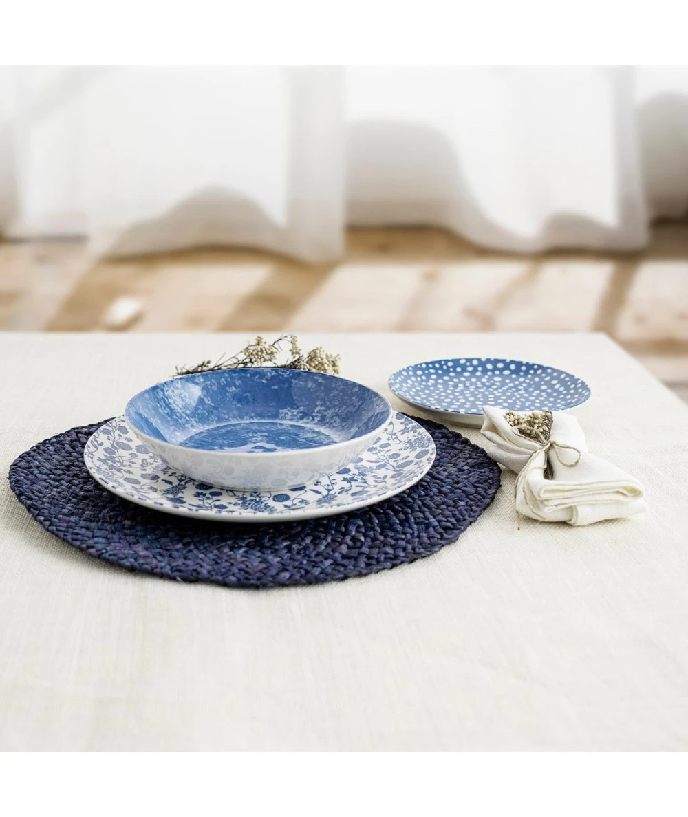 VAJILLA 18 PIEZAS BIDASOA AQUILEA AZUL 1 VAJILLA 18 PIEZAS BIDASOA AQUILEA AZUL