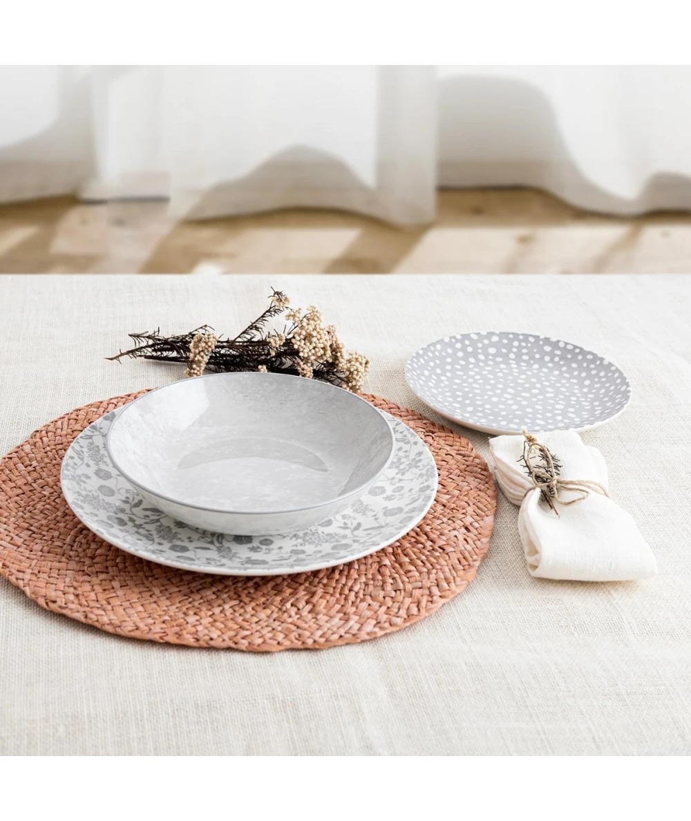 VAJILLA 18 PIEZAS BIDASOA AQUILEA GRIS 1 VAJILLA 18 PIEZAS BIDASOA AQUILEA GRIS