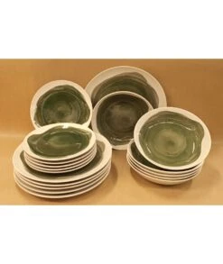VAJILLA 18 PIEZAS BIDASOA ETHEREA VERDE -Bazar Casa Sole vajilla 18 piezas bidasoa etherea verde 5