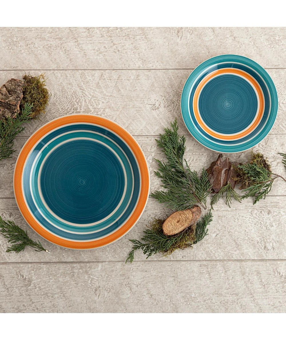 VAJILLA 18 PIEZAS GRES AIRE AZUL QUID 2 VAJILLA 18 PIEZAS GRES AIRE AZUL QUID - Imagen 2