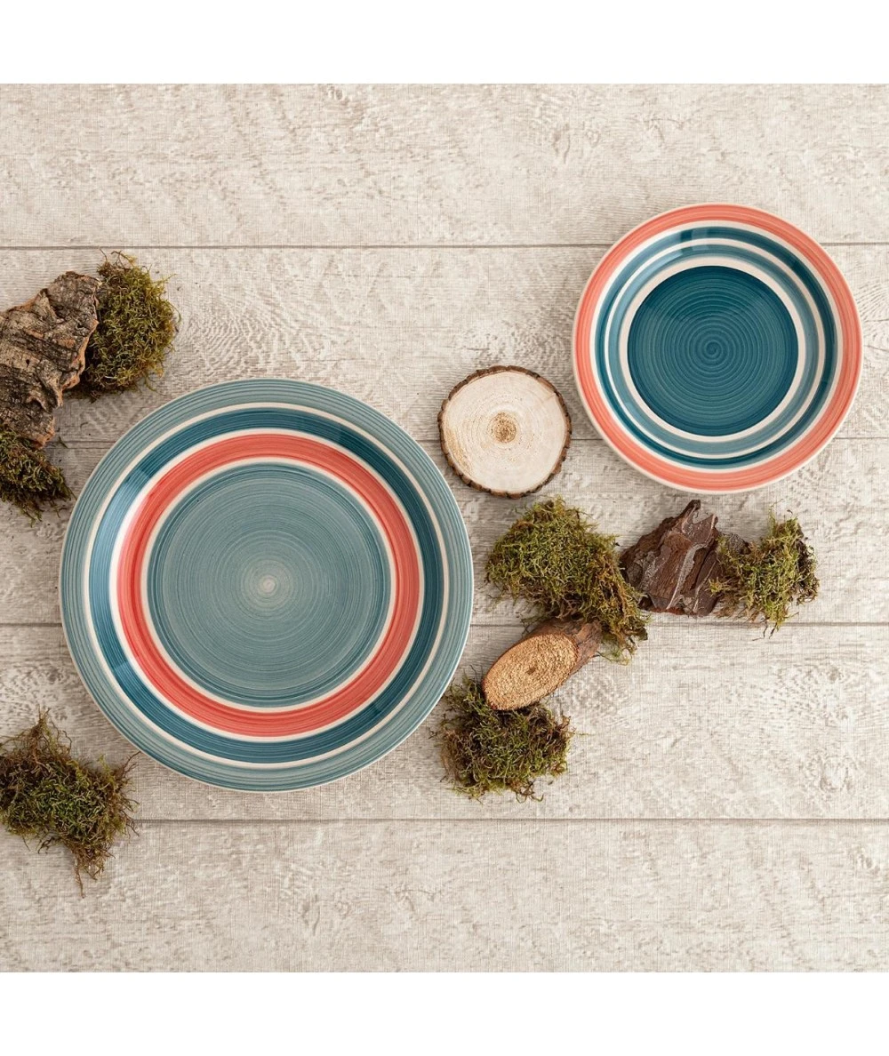 VAJILLA 18 PIEZAS GRES AIRE ROSA QUID 2 VAJILLA 18 PIEZAS GRES AIRE ROSA QUID - Imagen 2