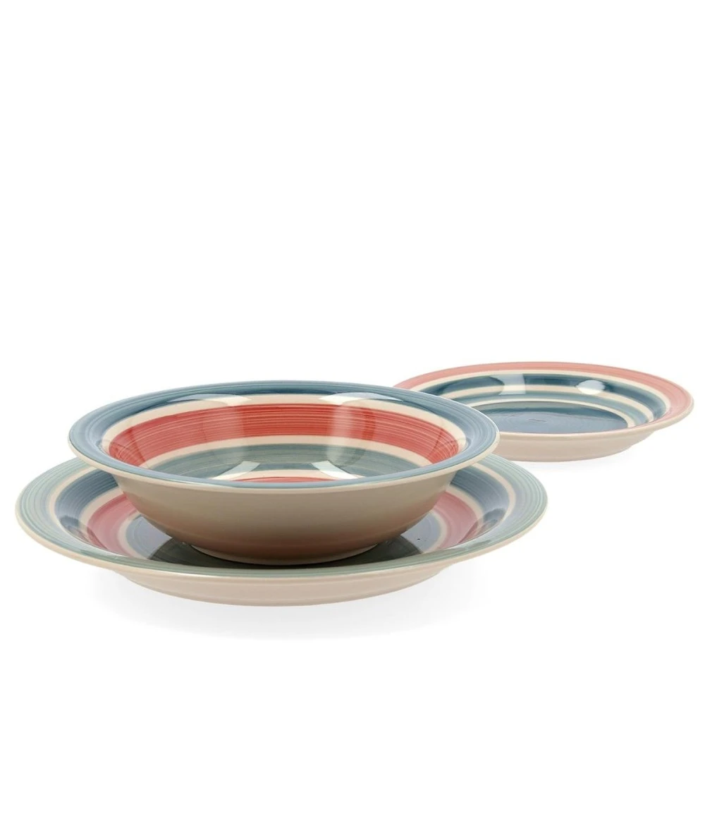 VAJILLA 18 PIEZAS GRES AIRE ROSA QUID 3 VAJILLA 18 PIEZAS GRES AIRE ROSA QUID - Imagen 3