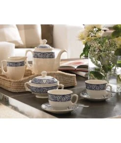 VAJILLA 42 PIEZAS 150 ANIVERSARIO LA CARTUJA DE SEVILLA -Bazar Casa Sole vajilla 42 piezas 150 aniversario la cartuja de sevilla 3