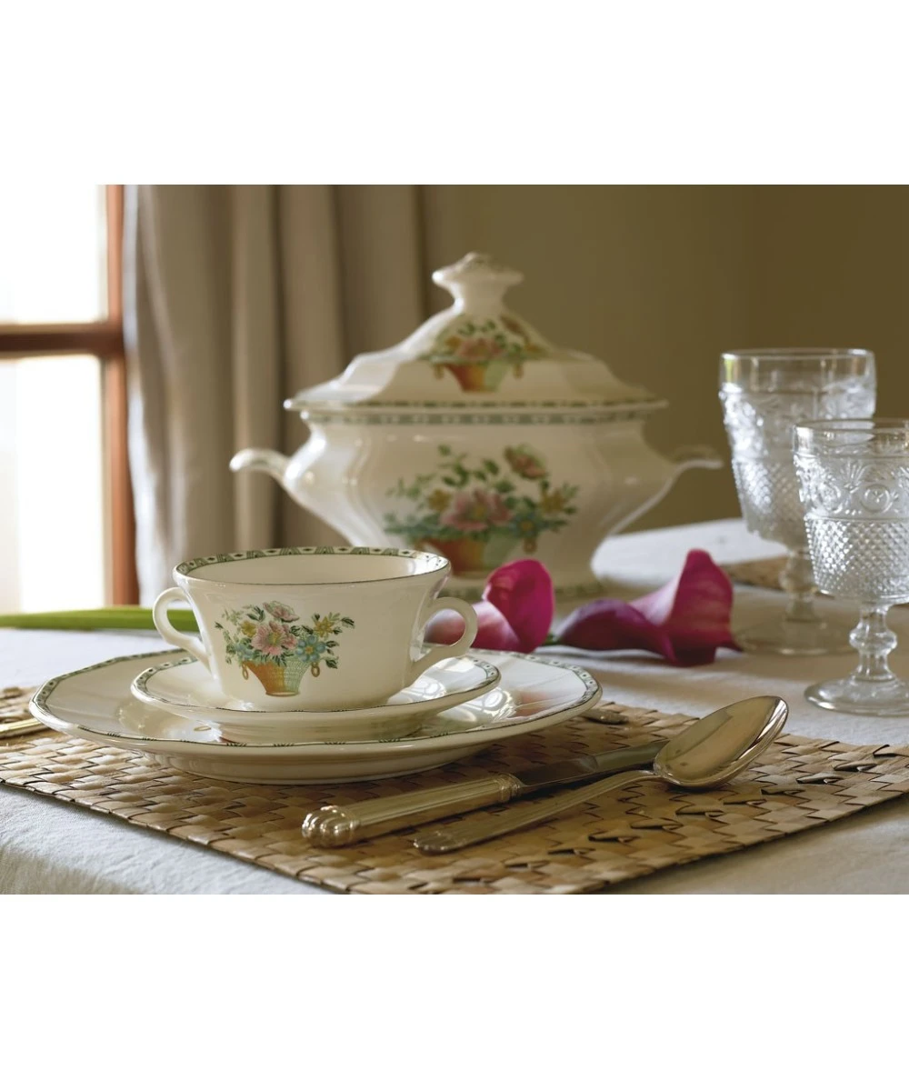 VAJILLA 42 PIEZAS CANASTO FLORAL LA CARTUJA DE SEVILLA 2 VAJILLA 42 PIEZAS CANASTO FLORAL LA CARTUJA DE SEVILLA - Imagen 2