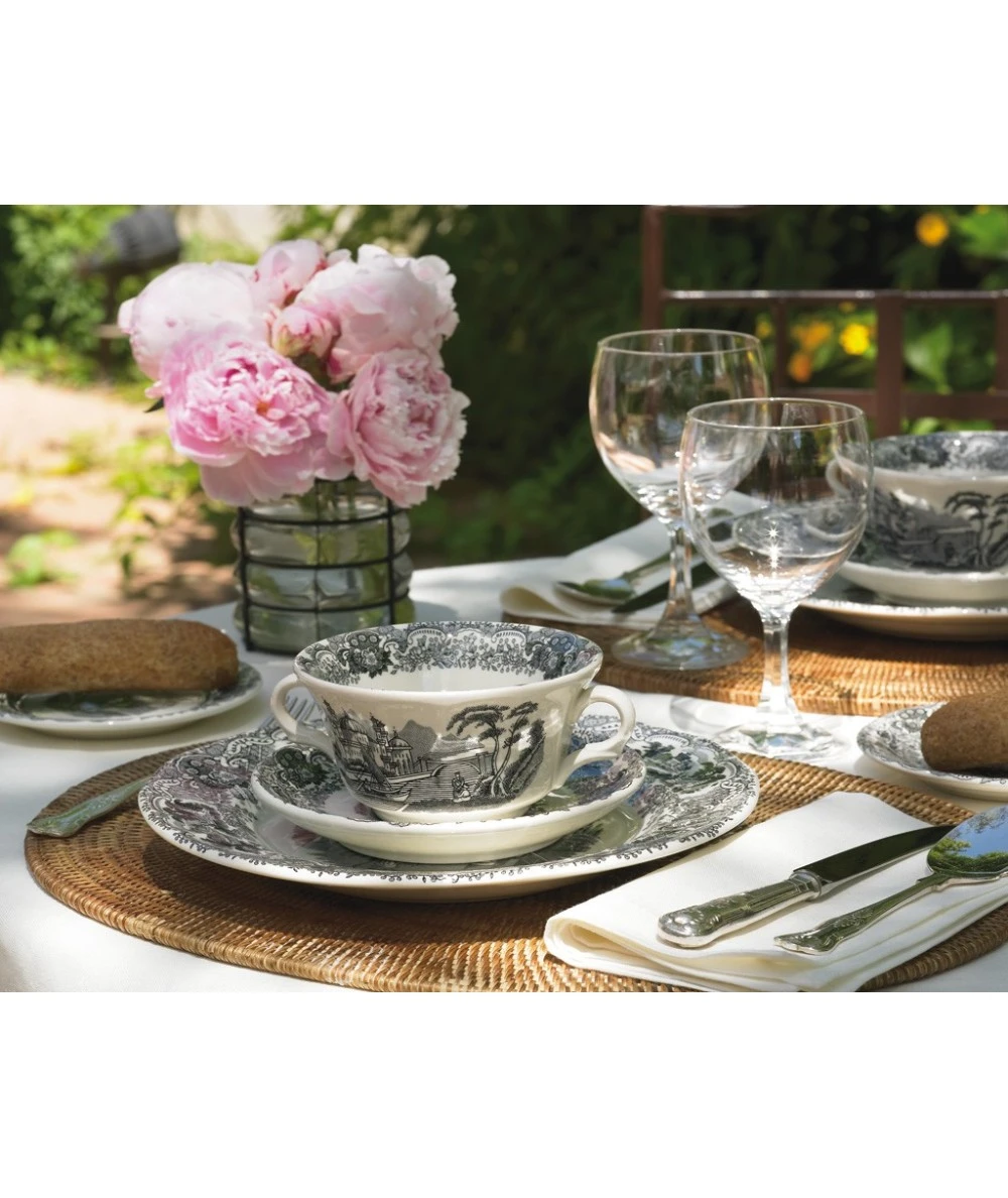 VAJILLA 42 PIEZAS NEGRO VISTAS LA CARTUJA DE SEVILLA 3 VAJILLA 42 PIEZAS NEGRO VISTAS LA CARTUJA DE SEVILLA - Imagen 3