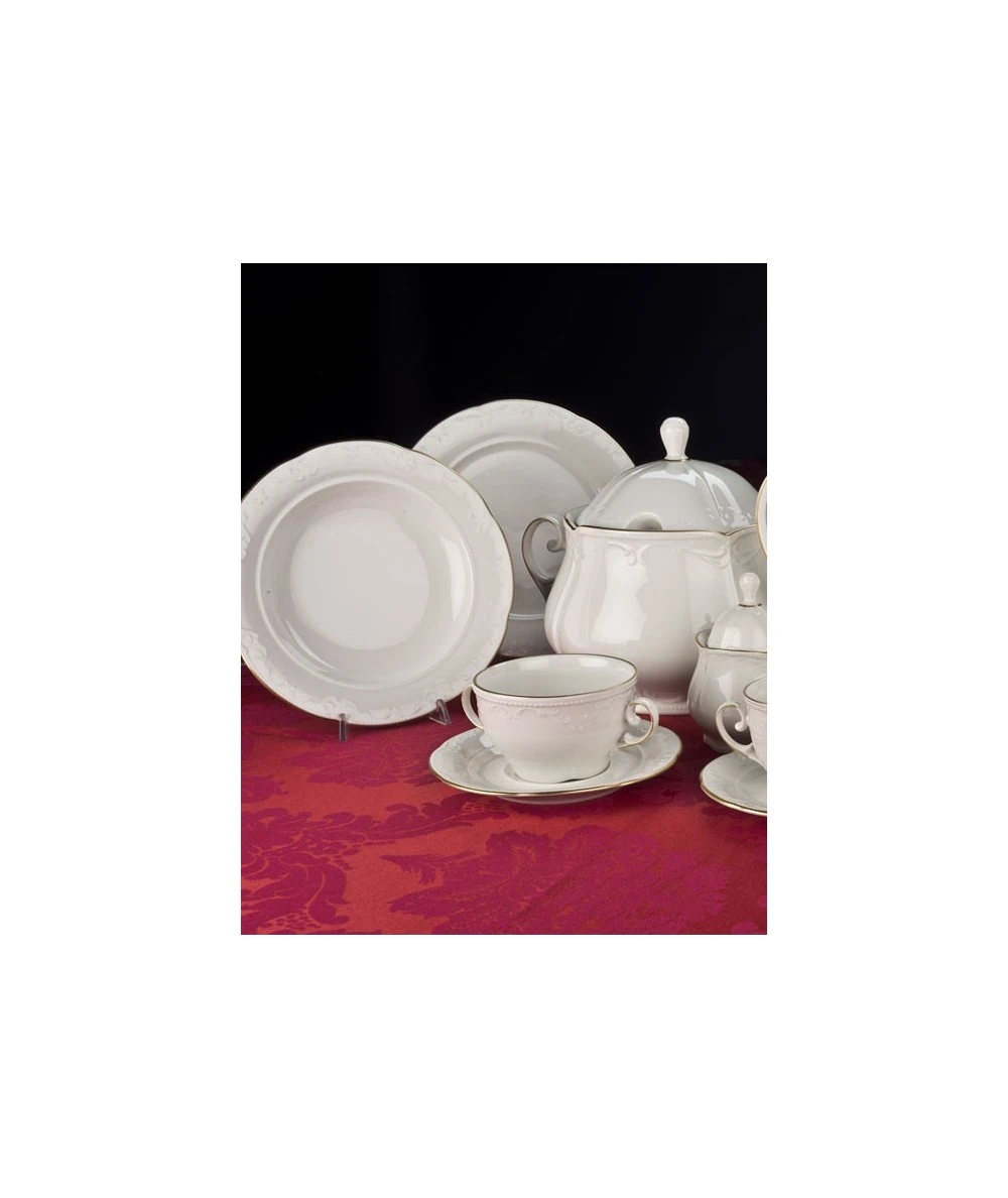 VAJILLA 57 PIEZAS CAPRICHO ORO SANTA CLARA 1 VAJILLA 57 PIEZAS CAPRICHO ORO SANTA CLARA