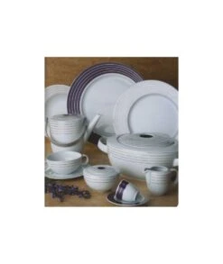 VAJILLA 57 PIEZAS ECLIPSE TRICIA CON REGALO DE JUEGO CAFÉ 27 PIEZAS