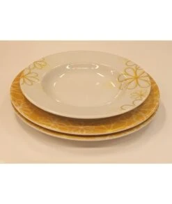 VAJILLA 57 PIEZAS MIÑOR NOA AMARILLO SANTA CLARA -Bazar Casa Sole vajilla 57 piezas minor noa amarillo santa clara 5