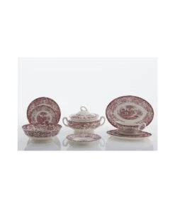 VAJILLA AURORA 202 ROSA 20 PIEZAS LA CARTUJA DE SEVILLA