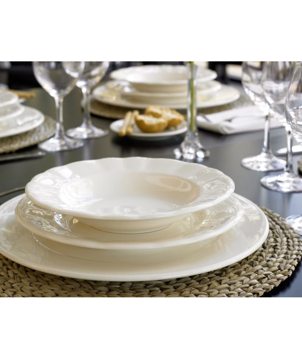 VAJILLA AURORA BLANCA 20 PIEZAS LA CARTUJA DE SEVILLA 1 VAJILLA AURORA BLANCA 20 PIEZAS LA CARTUJA DE SEVILLA