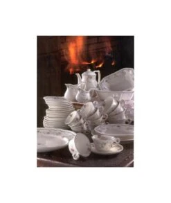 VAJILLA CON JUEGO DE CAFE HIEDRA