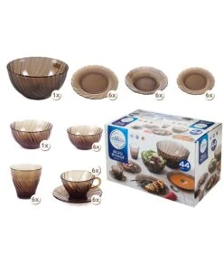 VAJILLA DURALEX BEAU RIV CREOLE 44 PIEZAS -Bazar Casa Sole vajilla duralex beau riv creole 44 piezas 6