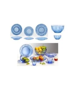 VAJILLA DURALEX BEAU RIVAGE MARINE 19+1 PIEZAS