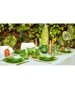VAJILLA DURALEX LYS VERDE 18 PIEZAS -Bazar Casa Sole vajilla duralex lys verde 18 piezas 6