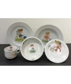 VAJILLA INFANTIL NIÑA 5 PIEZAS